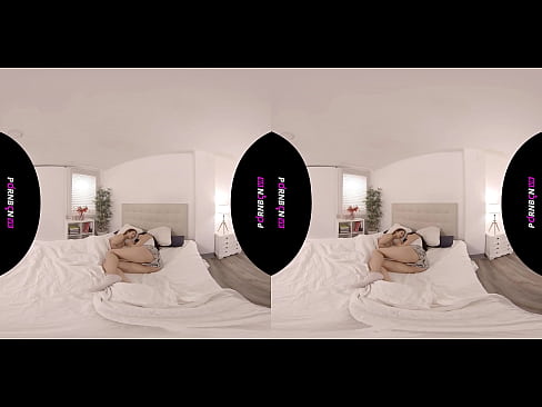 ❤️ PORNBCN VR Ikki yosh lezbiyen 4K 180 3D virtual haqiqatda uyg'onmoqda Jeneva Bellucci Katrina Moreno Anal pornoda bizda ️❤